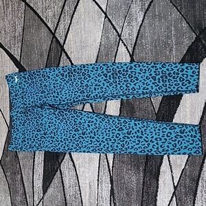 VS PINK 2014 LEOPARD PRINT YOGA LEGGINGS